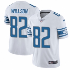 Men's Nike Detroit Lions #82 Luke Willson White Vapor Untouchable Limited Player NFL Jersey