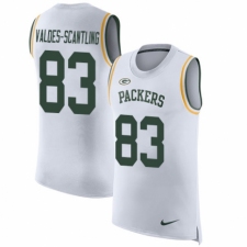 Men's Nike Green Bay Packers #83 Marquez Valdes-Scantling White Rush Player Name & Number Tank Top NFL Jersey