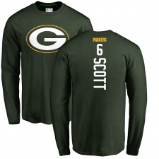 NFL Nike Green Bay Packers #6 JK Scott Green Backer Long Sleeve T-Shirt