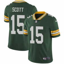 Youth Nike Green Bay Packers #15 JK Scott Green Team Color Vapor Untouchable Limited Player NFL Jersey