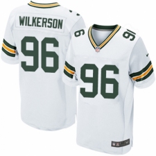 Men's Nike Green Bay Packers #96 Muhammad Wilkerson Elite White NFL Jersey