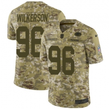 Men's Nike Green Bay Packers #96 Muhammad Wilkerson Limited Camo 2018 Salute to Service NFL Jersey