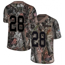 Men's Nike Indianapolis Colts #28 Marshall Faulk Limited Camo Rush Realtree NFL Jersey