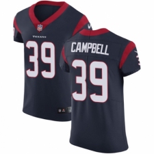 Men's Nike Houston Texans #39 Ibraheim Campbell Navy Blue Team Color Vapor Untouchable Elite Player NFL Jersey
