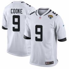Men's Nike Jacksonville Jaguars #9 Logan Cooke Game White NFL Jersey