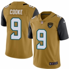 Men's Nike Jacksonville Jaguars #9 Logan Cooke Limited Gold Rush Vapor Untouchable NFL Jersey