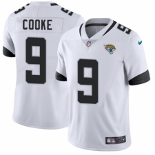 Men's Nike Jacksonville Jaguars #9 Logan Cooke White Vapor Untouchable Limited Player NFL Jersey