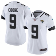 Women's Nike Jacksonville Jaguars #9 Logan Cooke White Vapor Untouchable Elite Player NFL Jersey