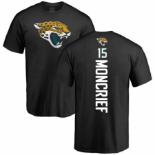 NFL Nike Jacksonville Jaguars #15 Donte Moncrief Black Backer T-Shirt