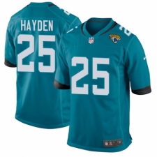 Men's Nike Jacksonville Jaguars #25 D.J. Hayden Game Black Alternate NFL Jersey