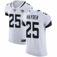 Men's Nike Jacksonville Jaguars #25 D.J. Hayden White Vapor Untouchable Elite Player NFL Jersey