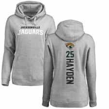 NFL Women's Nike Jacksonville Jaguars #25 D.J. Hayden Ash Backer Pullover Hoodie