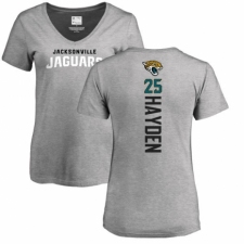 NFL Women's Nike Jacksonville Jaguars #25 D.J. Hayden Ash Backer T-Shirt