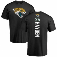 NFL Women's Nike Jacksonville Jaguars #25 D.J. Hayden Black Backer V-Neck T-Shirt