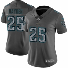Women's Nike Jacksonville Jaguars #25 D.J. Hayden Gray Static Vapor Untouchable Limited NFL Jersey