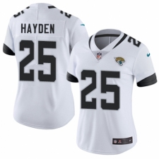 Women's Nike Jacksonville Jaguars #25 D.J. Hayden White Vapor Untouchable Elite Player NFL Jersey