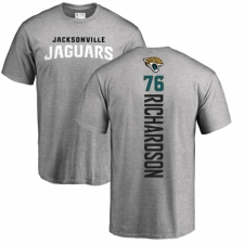 NFL Nike Jacksonville Jaguars #76 Will Richardson Ash Backer T-Shirt