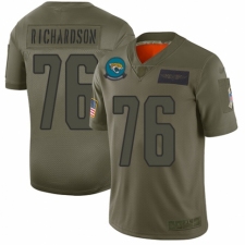 Youth Jacksonville Jaguars #76 Will Richardson Limited Camo 2019 Salute to Service Football Jersey