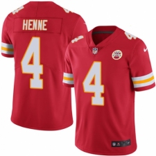 Men's Nike Kansas City Chiefs #4 Chad Henne Red Team Color Vapor Untouchable Limited Player NFL Jersey