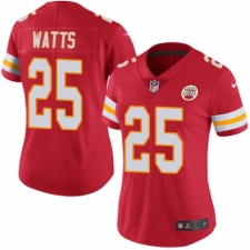 Women's Nike Kansas City Chiefs #25 Armani Watts Red Team Color Vapor Untouchable Limited Player NFL Jersey
