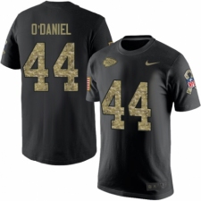 NFL Men's Nike Kansas City Chiefs #44 Dorian O'Daniel Black Camo Salute to Service T-Shirt