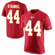 NFL Men's Nike Kansas City Chiefs #44 Dorian O'Daniel Red Rush Pride Name & Number T-Shirt