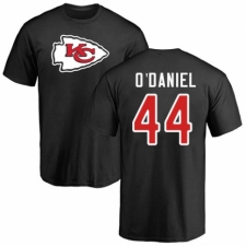 NFL Nike Kansas City Chiefs #44 Dorian O'Daniel Black Name & Number Logo T-Shirt
