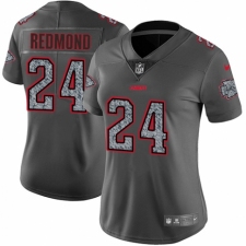 Women's Nike Kansas City Chiefs #24 Will Redmond Gray Static Vapor Untouchable Limited NFL Jersey