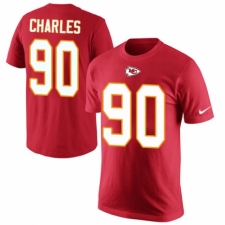 NFL Men's Nike Kansas City Chiefs #90 Stefan Charles Red Rush Pride Name & Number T-Shirt