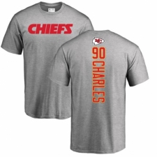 NFL Nike Kansas City Chiefs #90 Stefan Charles Ash Backer T-Shirt