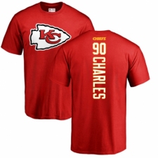NFL Nike Kansas City Chiefs #90 Stefan Charles Red Backer T-Shirt