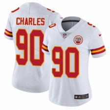 Women's Nike Kansas City Chiefs #90 Stefan Charles White Vapor Untouchable Elite Player NFL Jersey