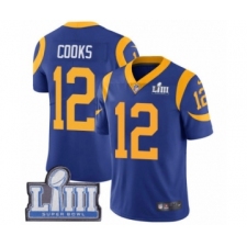 Men's Nike Los Angeles Rams #12 Brandin Cooks Royal Blue Alternate Vapor Untouchable Limited Player Super Bowl LIII Bound NFL Jersey