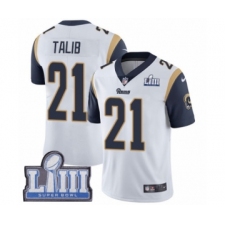Men's Nike Los Angeles Rams #21 Aqib Talib White Vapor Untouchable Limited Player Super Bowl