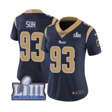 Women's Nike Los Angeles Rams #93 Ndamukong Suh Navy Blue Team Color Vapor Untouchable Limited Player Super Bowl LIII Bound NFL Jersey