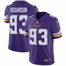 Men's Nike Minnesota Vikings #93 Sheldon Richardson Purple Team Color Vapor Untouchable Limited Player NFL Jersey