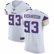Men's Nike Minnesota Vikings #93 Sheldon Richardson White Vapor Untouchable Elite Player NFL Jersey