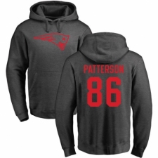 NFL Nike New England Patriots #86 Cordarrelle Patterson Ash One Color Pullover Hoodie