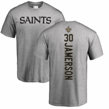 NFL Nike New Orleans Saints #30 Natrell Jamerson Ash Backer T-Shirt