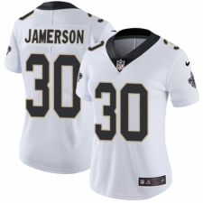 Women's Nike New Orleans Saints #30 Natrell Jamerson White Vapor Untouchable Limited Player NFL Jersey