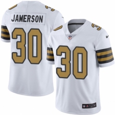 Youth Nike New Orleans Saints #30 Natrell Jamerson Limited White Rush Vapor Untouchable NFL Jersey