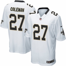 Men's Nike New Orleans Saints #27 Kurt Coleman Game White NFL Jersey