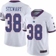 Men's Nike New York Giants #38 Jonathan Stewart Limited White Rush Vapor Untouchable NFL Jersey