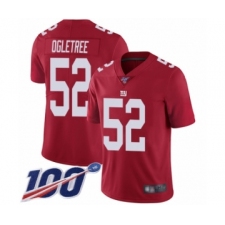 Men's New York Giants #52 Alec Ogletree Red Limited Red Inverted Legend 100th Season Football Jersey