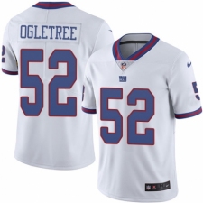 Men's Nike New York Giants #52 Alec Ogletree Limited White Rush Vapor Untouchable NFL Jersey