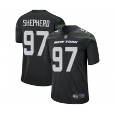 Men's New York Jets #97 Nathan Shepherd Game Black Alternate Football Jersey