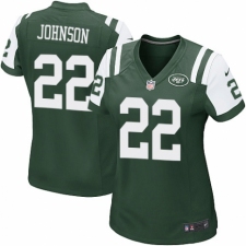 Women's Nike New York Jets #22 Trumaine Johnson Game Green Team Color NFL Jersey