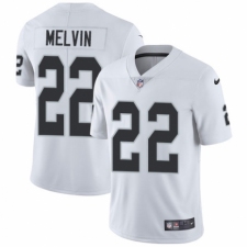 Youth Nike Oakland Raiders #22 Rashaan Melvin White Vapor Untouchable Elite Player NFL Jersey