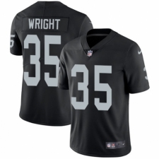 Men's Nike Oakland Raiders #35 Shareece Wright Black Team Color Vapor Untouchable Limited Player NFL Jersey