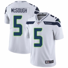 Men's Nike Seattle Seahawks #5 Alex McGough White Vapor Untouchable Limited Player NFL Jersey